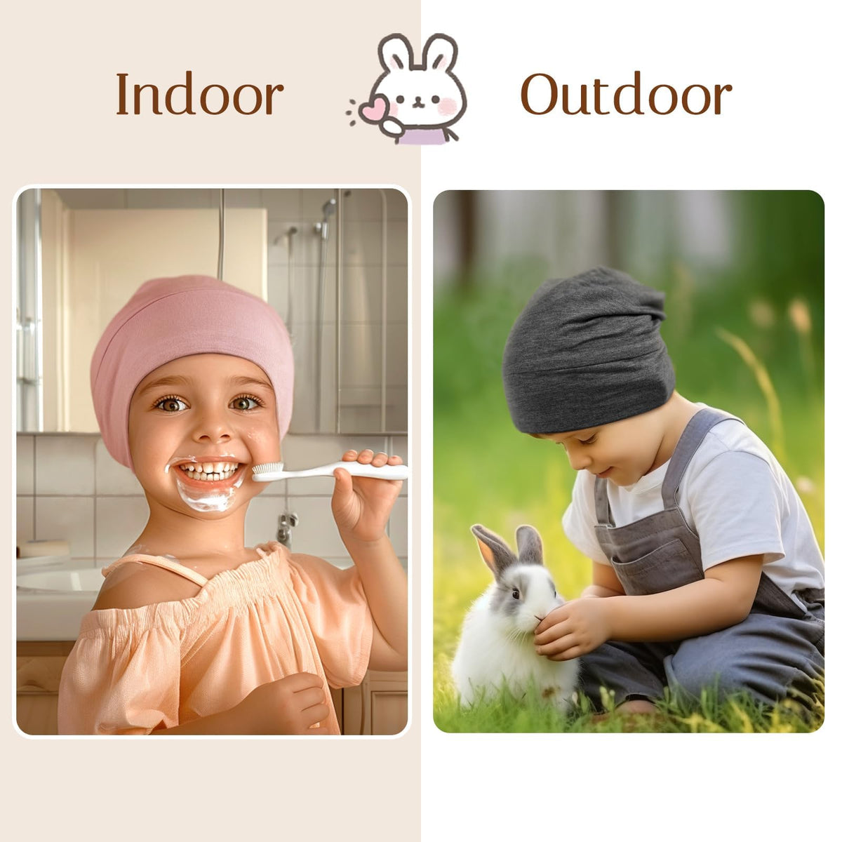 OLESILK Silk Baby Bonnet pink helps protect curls overnight for tangle-free mornings.