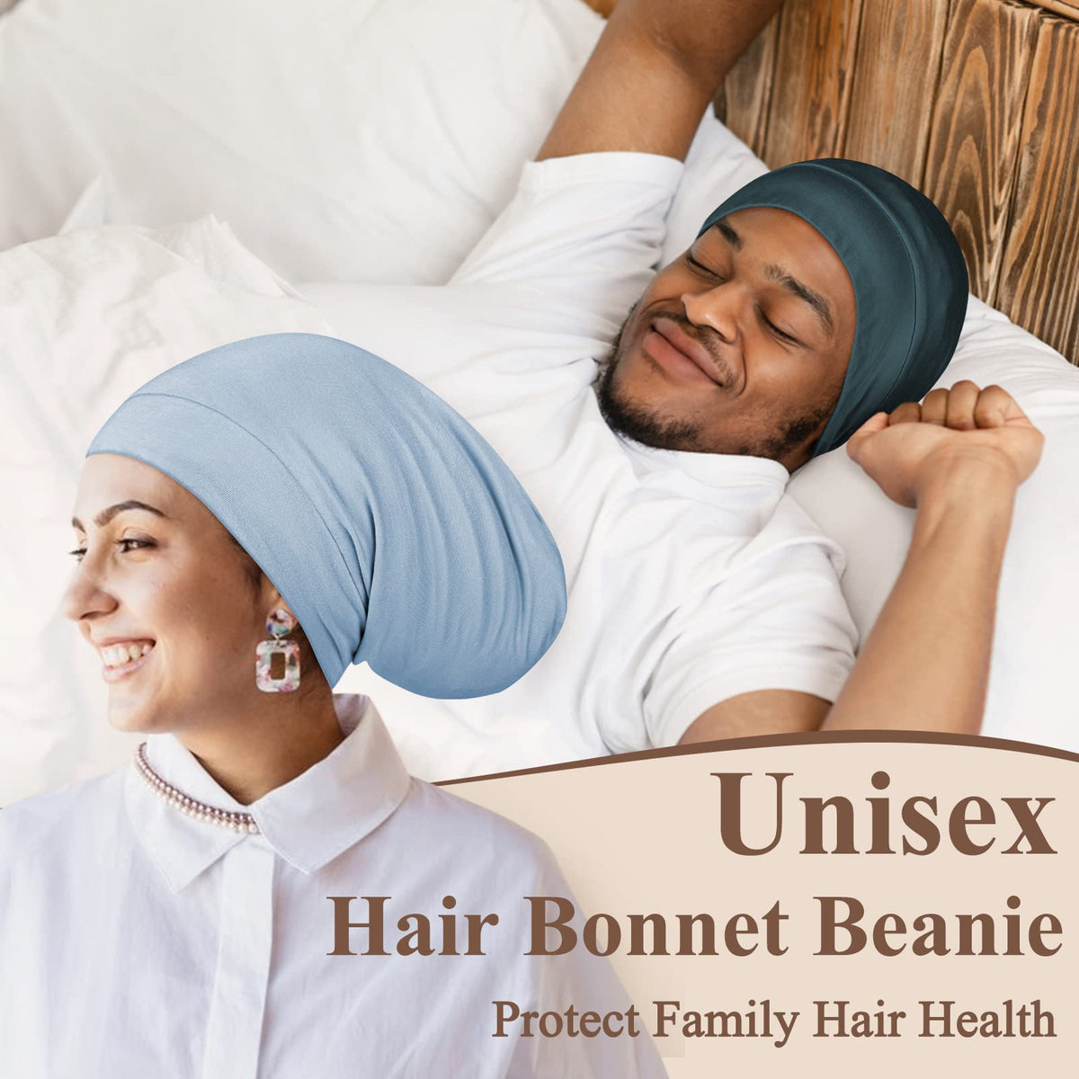 OLESILK silk bonnet for daily wear during makeup and chores.