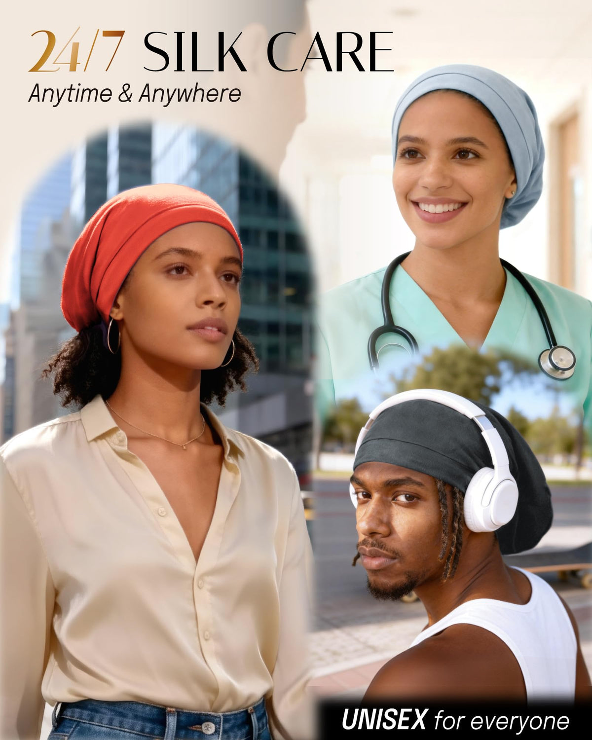 OLESILK daily-wear silk cap for bedtime routines.