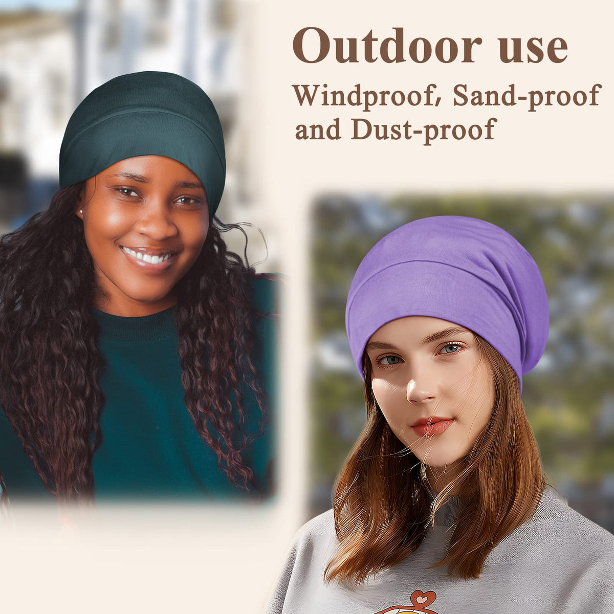 OLESILK frizz protection silk bonnet reduces friction on hair strands.