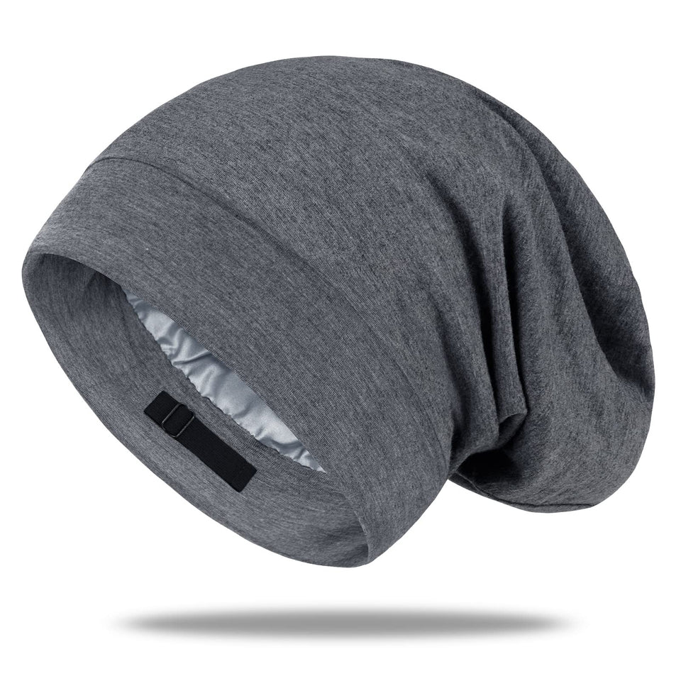 OLESILK Mulberry silk bonnet close-up texture protects hair while you sleep.