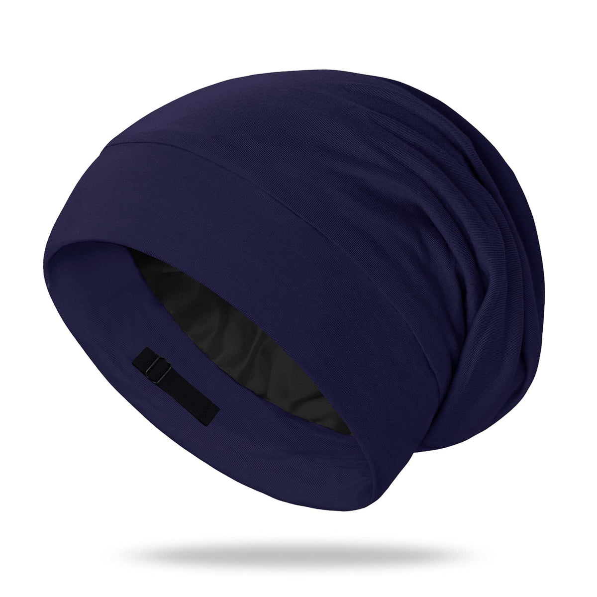 OLESILK Mulberry Silk Bonnet for Men – fabric close-up highlighting smooth, gentle hair care