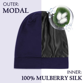 OLESILK Mulberry Silk Bonnet for Men – ideal-fit strap for secure overnight wear