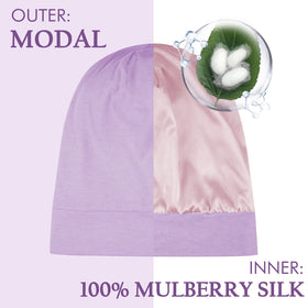 OLESILK Mulberry Silk Lining closeup, gentle hair protection.