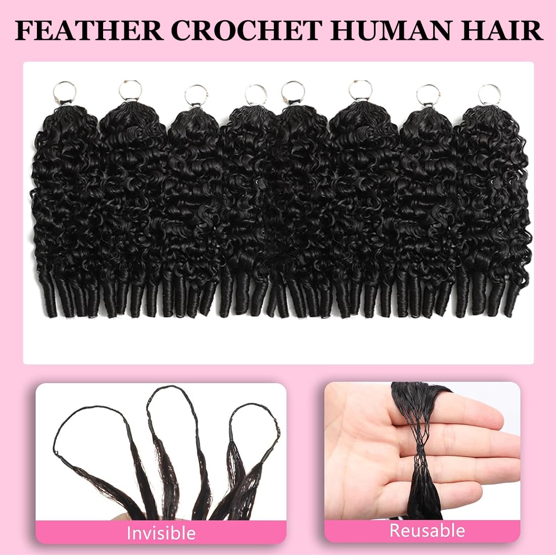 OLFORY knotless crochet system provides invisible install for high ponies and workouts