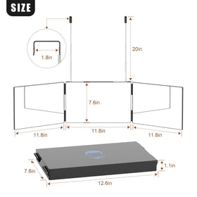 OLIBUY mounting options on wall/door/table with nails.