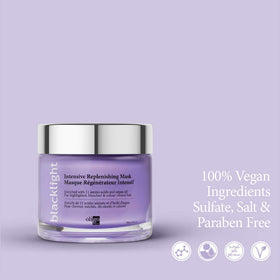Oligo Blacklight Intensive Replenishing Mask creamy texture on hair for conditioning
