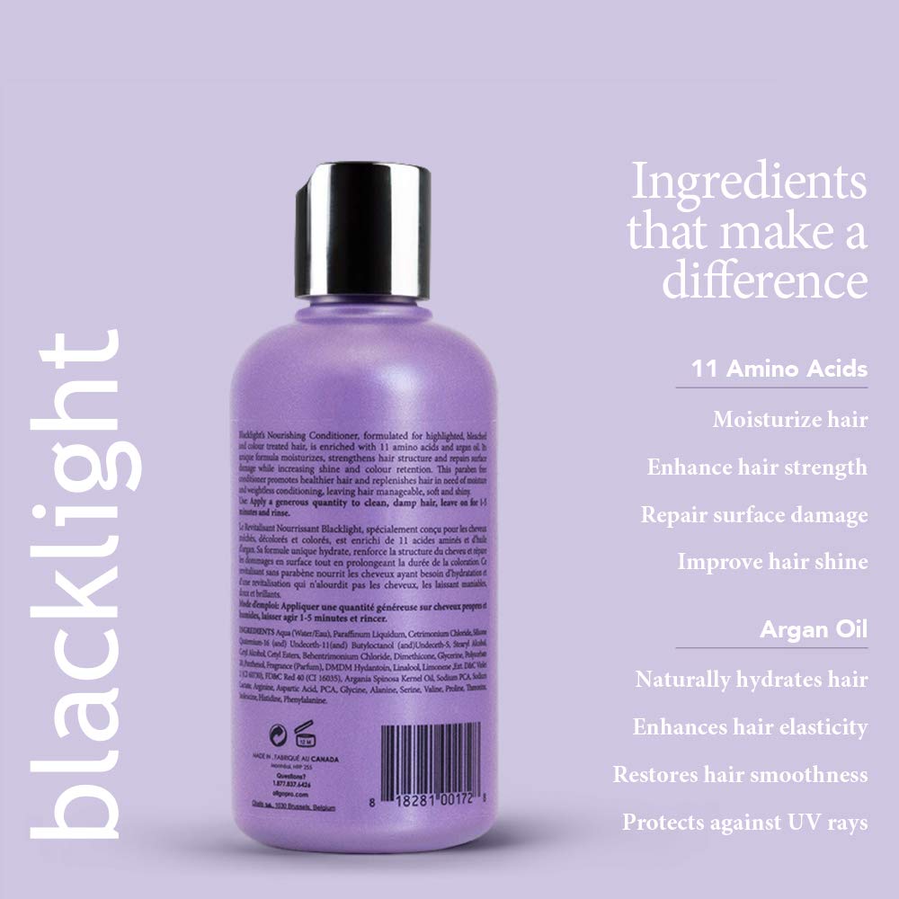 Oligo Blacklight Nourishing Conditioner texture close-up reveals creamy, weightless hydration.