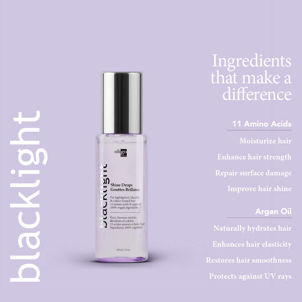Oligo Professionnel amino-acid blend close-up highlighting repairing benefits.