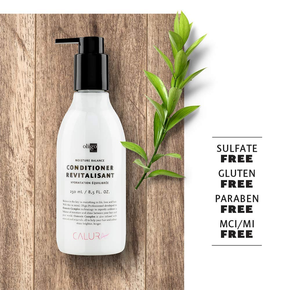 Detangled curls or dry hair benefiting from Calura balance.