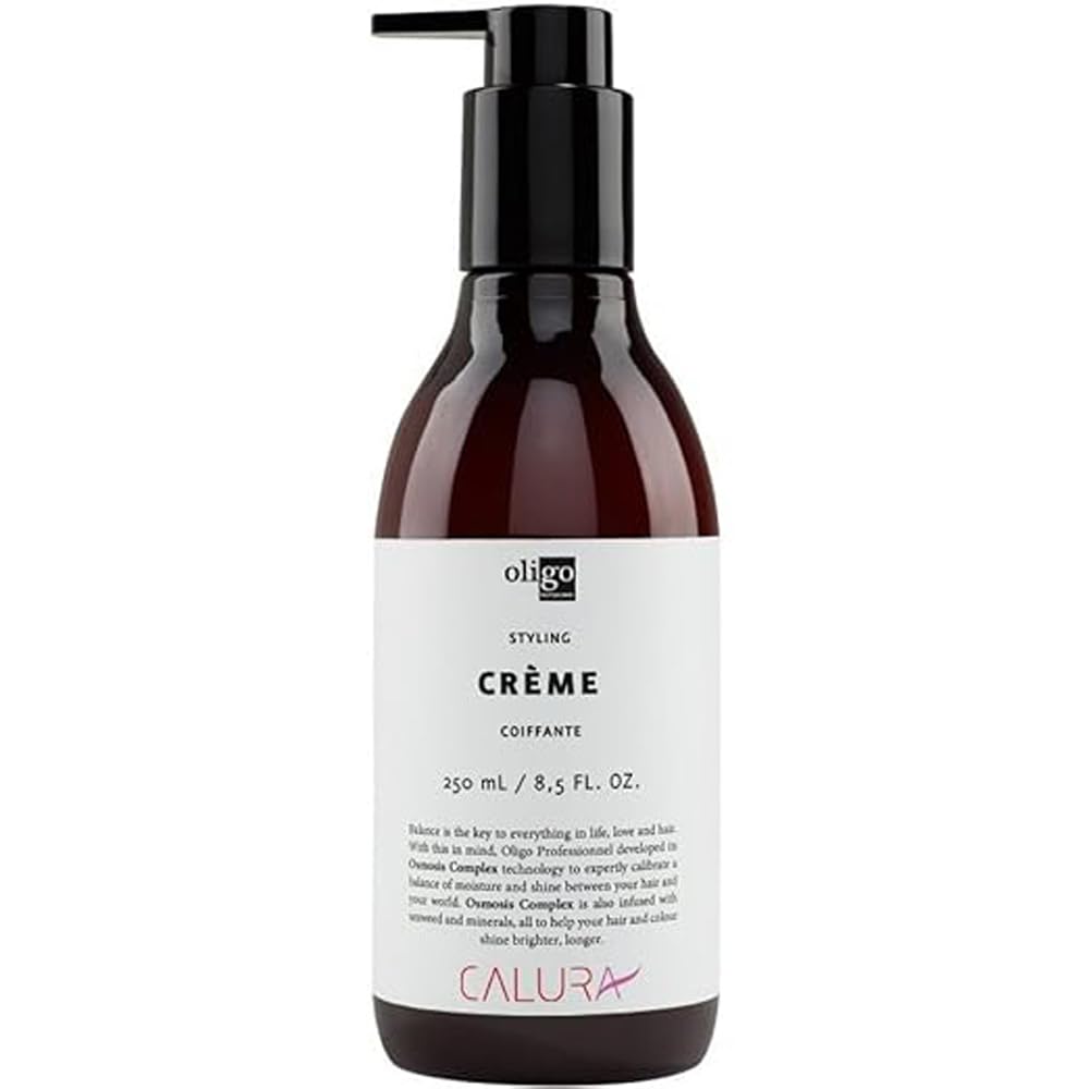Oligo Professionnel Calura Styling Creme bottle for flexible hold and frizz control