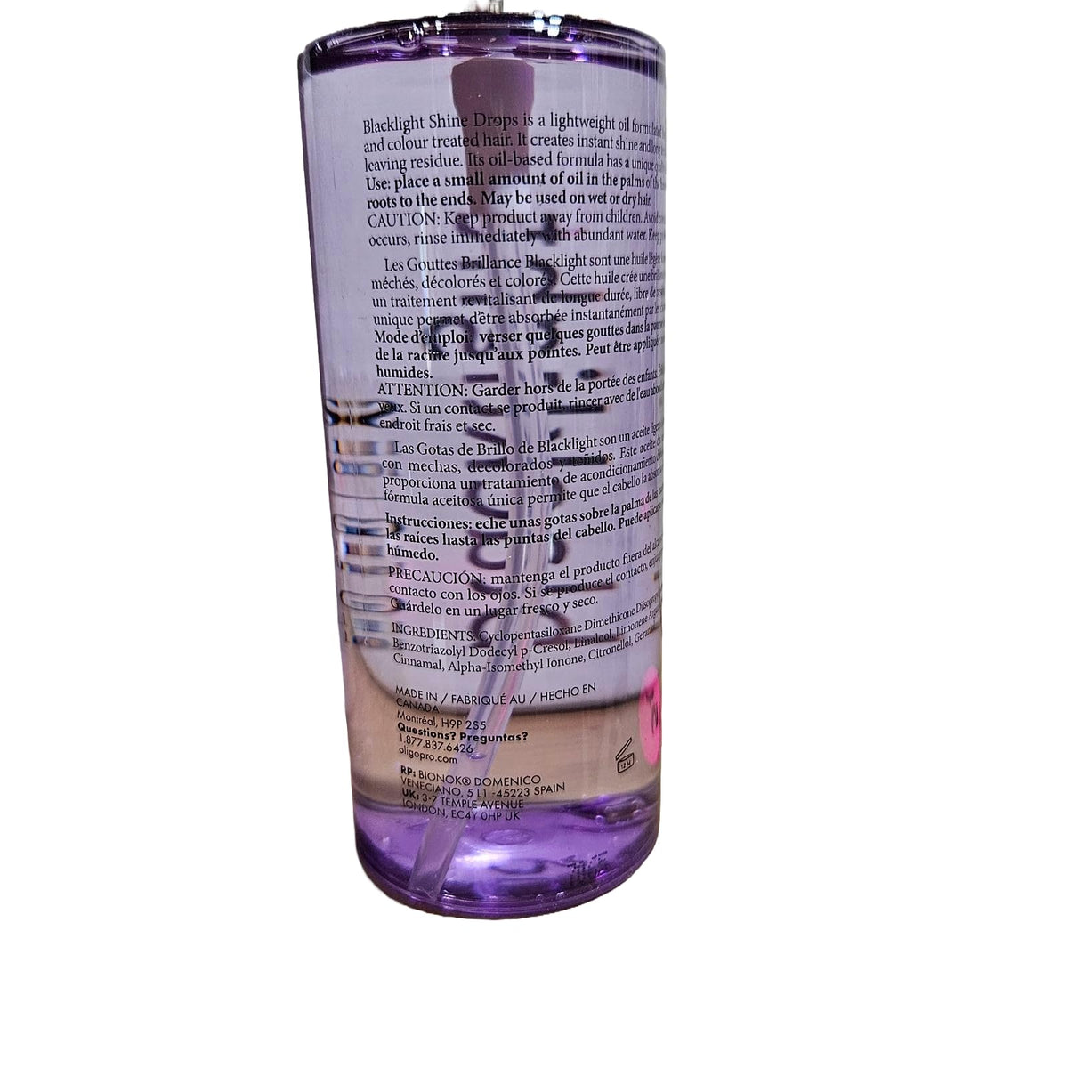 Oligo Professionnel color-treated hair care scene with radiant results.