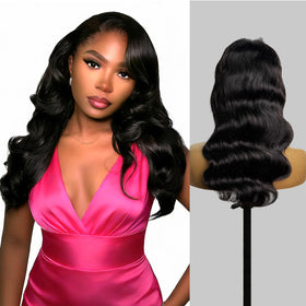 Olimaruly half wig body wave 18inch drawstring fit for quick wear