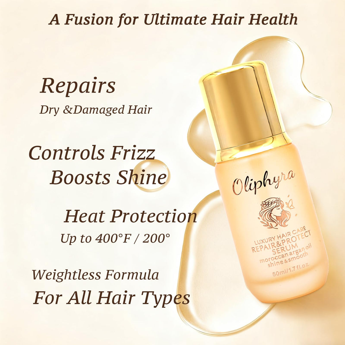 Lightweight, fast-absorbing formula leaves silky, bouncy hair.