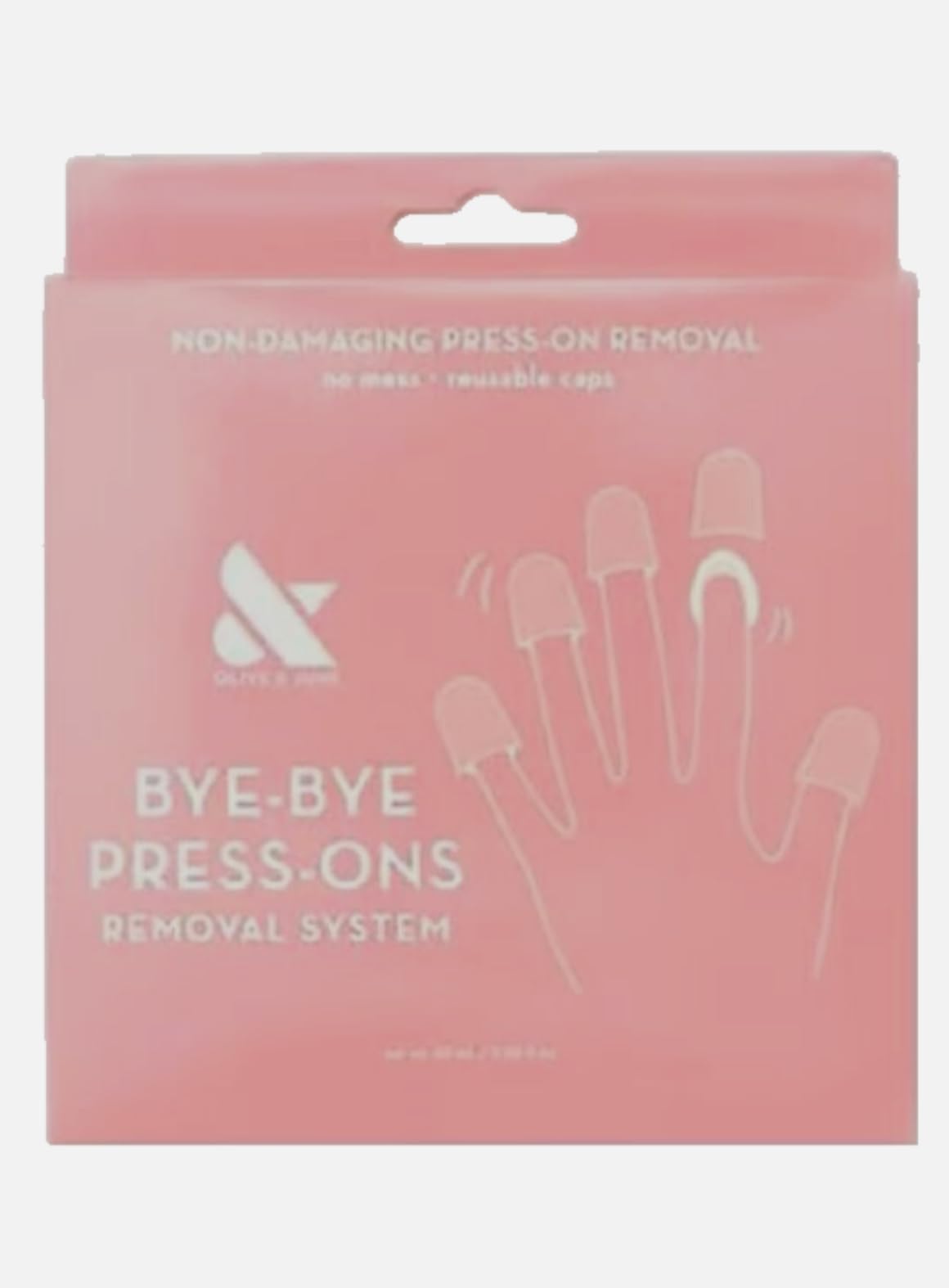 Olive & June press-on remover kit sponges and caps for fast, mess-free removal