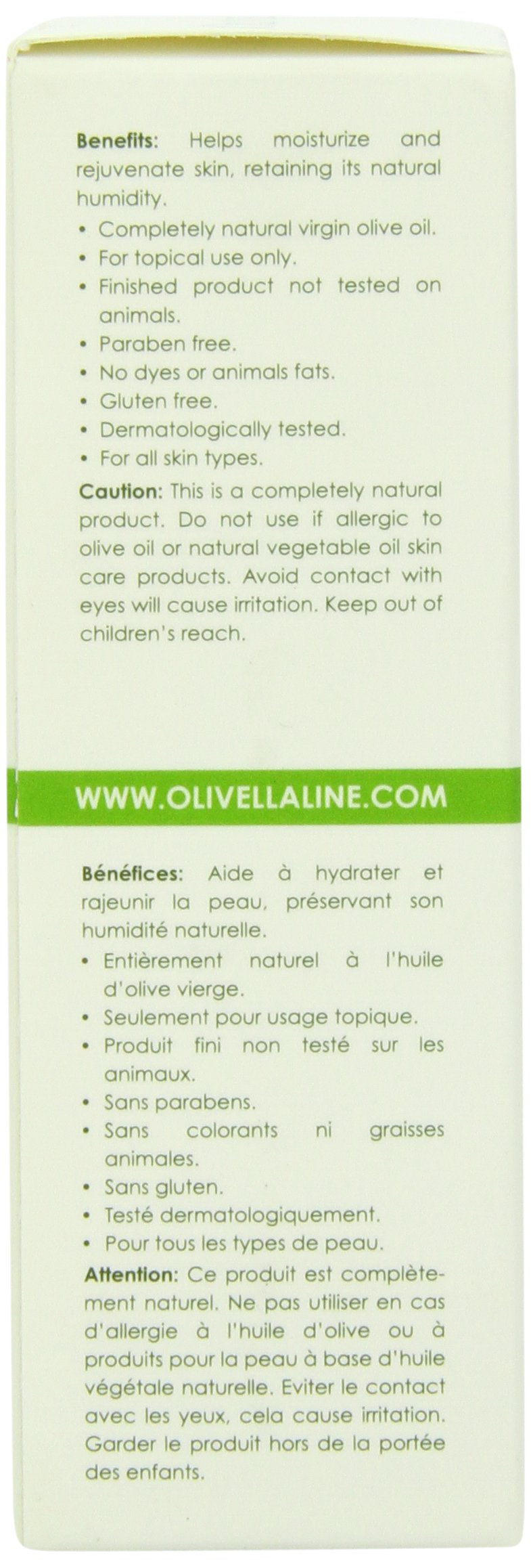 Olivella packaging communicates premium skincare with cruelty-free values.