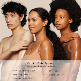 Olivia Care Body Oil Apricot Fig packaging shows cruelty-free USA-made ethics.
