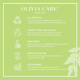 Olivia Care Olive Oil Infused Soap Lather, moisturizing and gentle.