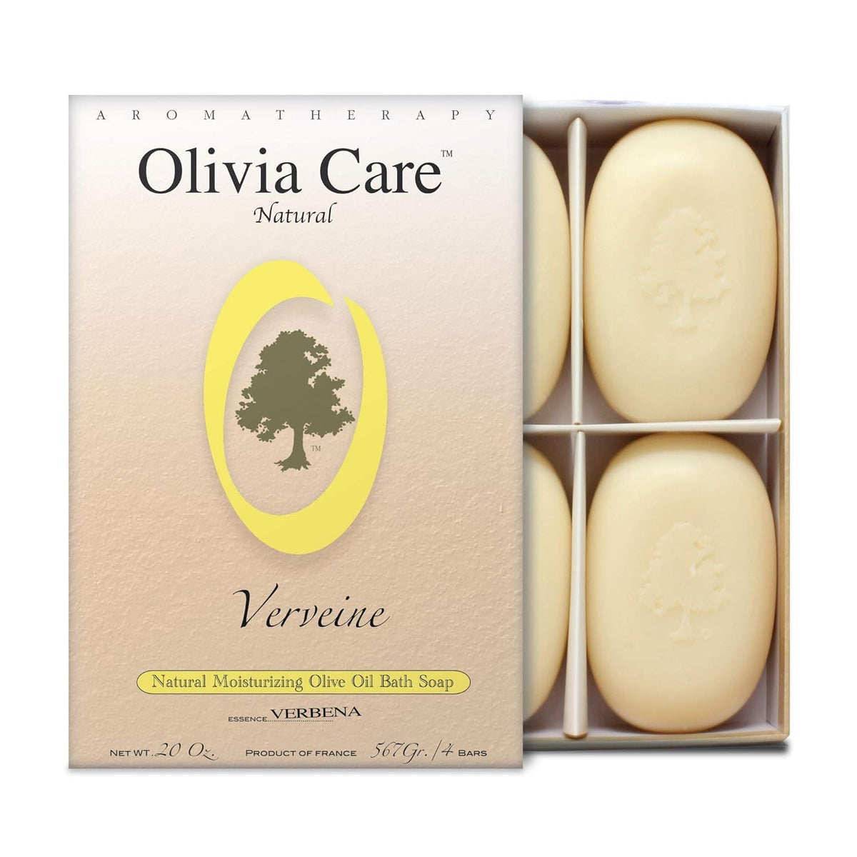 Olivia Care Verbena Soap Gift Box, elegant and gift-ready for a daily cleanse.