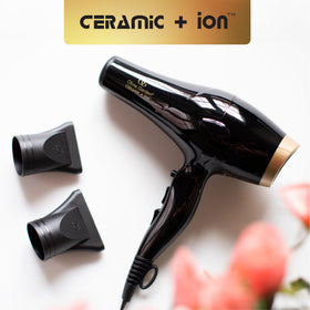 Olivia Garden 1875W hair dryer diffuser attachment close-up for smooth curls.