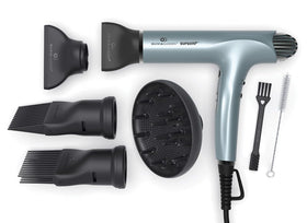 Olivia Garden 1875W SuperHP dryer in action for fast, quiet styling.