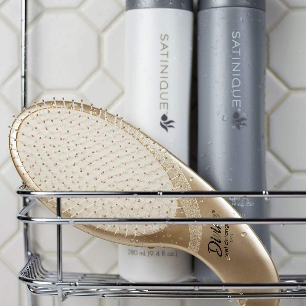 Olivia Garden Divine Paddle Brush styling for straight, curly, and wavy hair