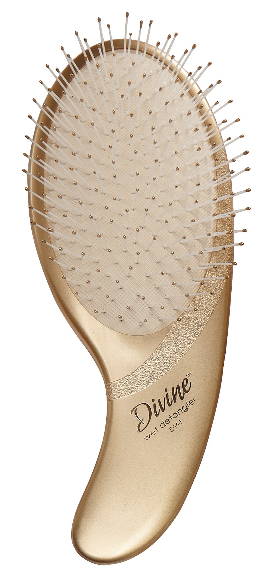 Olivia Garden Divine Paddle Brush wet detangler demonstrates easy detangling for all hair types
