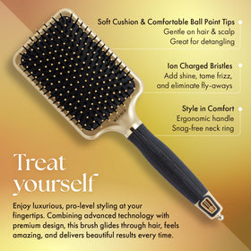 Olivia Garden NanoThermic brush retractable sectioning pick aids precise styling.