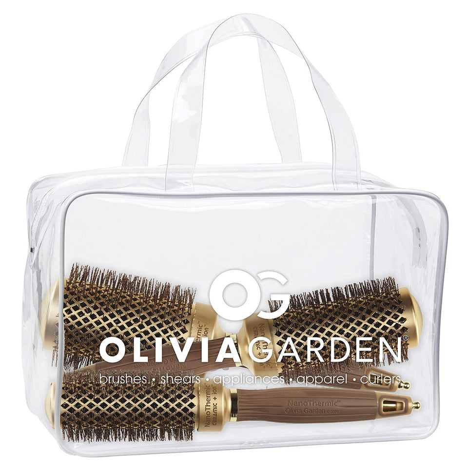 Olivia Garden NanoThermic ceramic barrel heats quickly for fast, smooth styling.