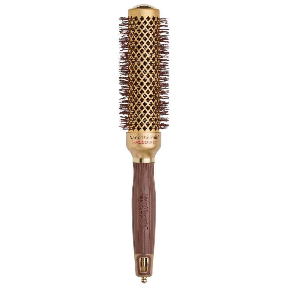 Olivia Garden NTXL-34 front view with ceramic barrel for fast blowouts