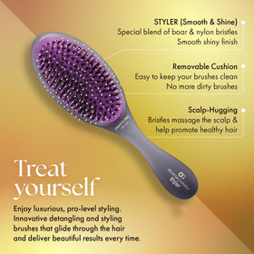 Olivia Garden OG Brush Styler nylon bristles for detangling and shine