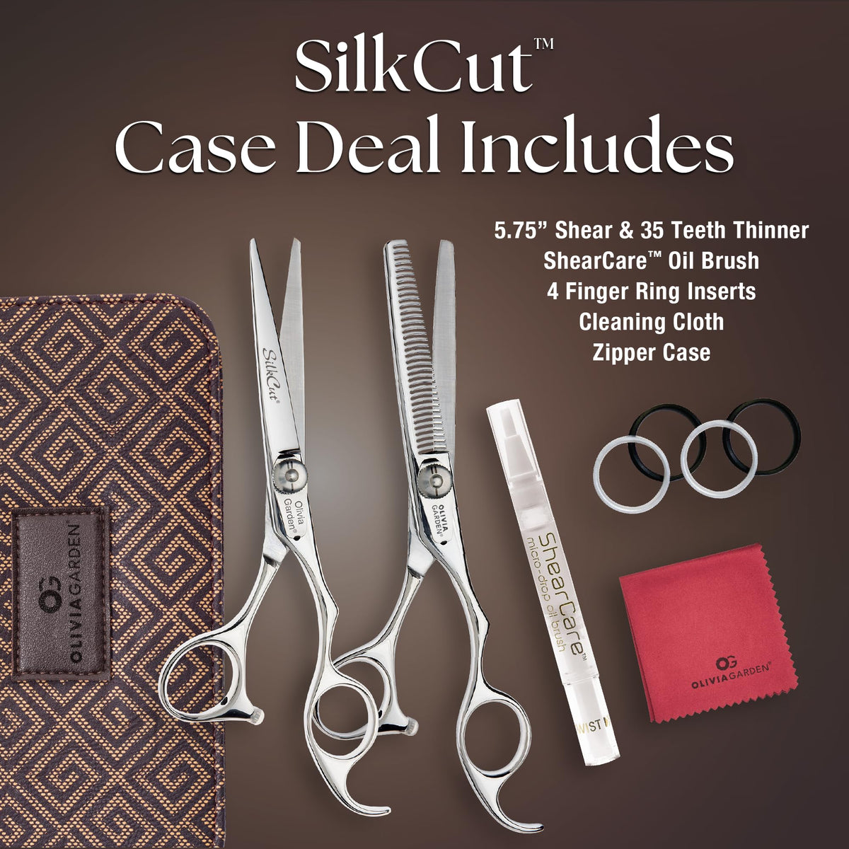 Olivia Garden SilkCut thinner showing ultra-thin blades for texture work.