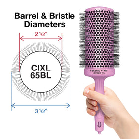 Olivia Garden Speed XL shows large barrel airflow holes for quick drying