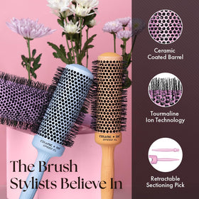 Olivia Garden Speed XL soft-tip bristles protect scalp during styling
