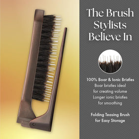 Olivia Garden Style-Up bristles blend boar and ionic fibers for smooth texture.
