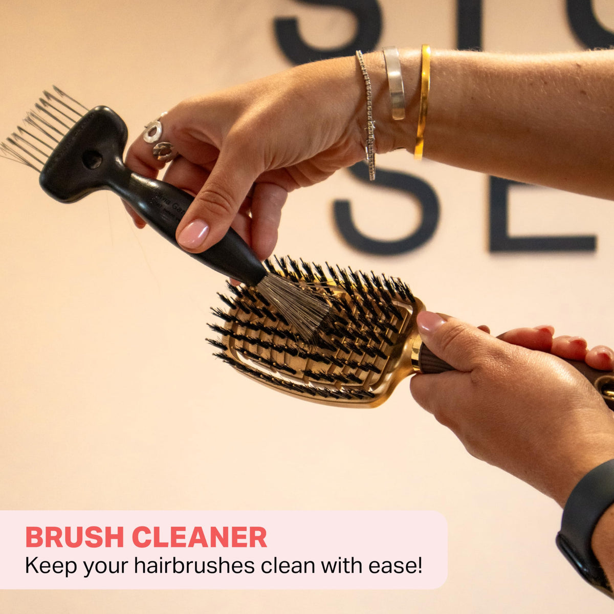 Universal compatibility demonstrates cleaning for all brush sizes and models