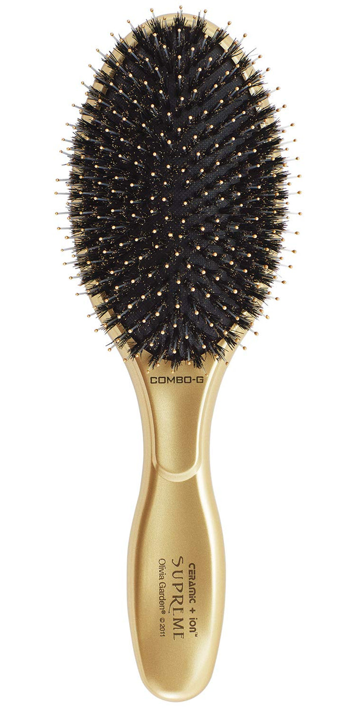 Olivia Garden Ceramic Ion Supreme Paddle Brush for all hair lengths with smooth, frizz-reducing results.