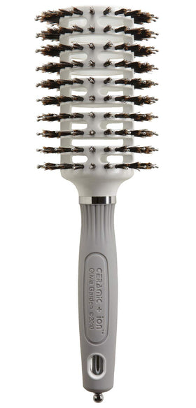 Olivia Garden Ceramic and Ion Turbo Vent brush with 3-25-inch barrel for fast, even blowouts