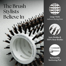 Olivia Garden ergonomic handle reduces fatigue during long blowouts
