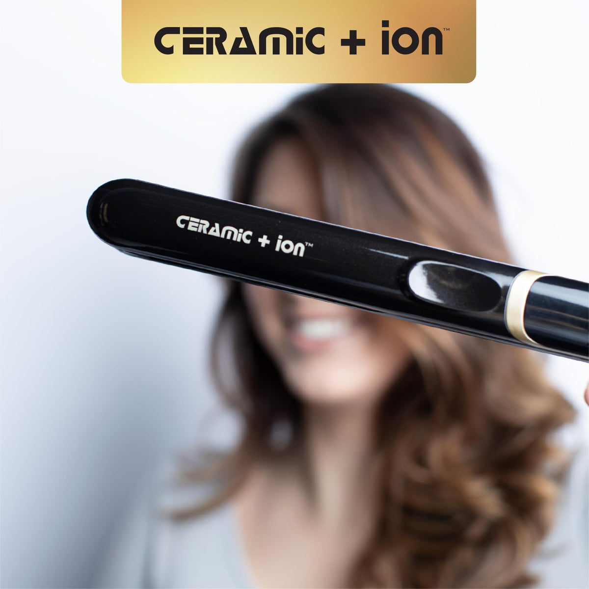 Olivia Garden flat iron with swivel cord and cool tips for easy on-the-go styling