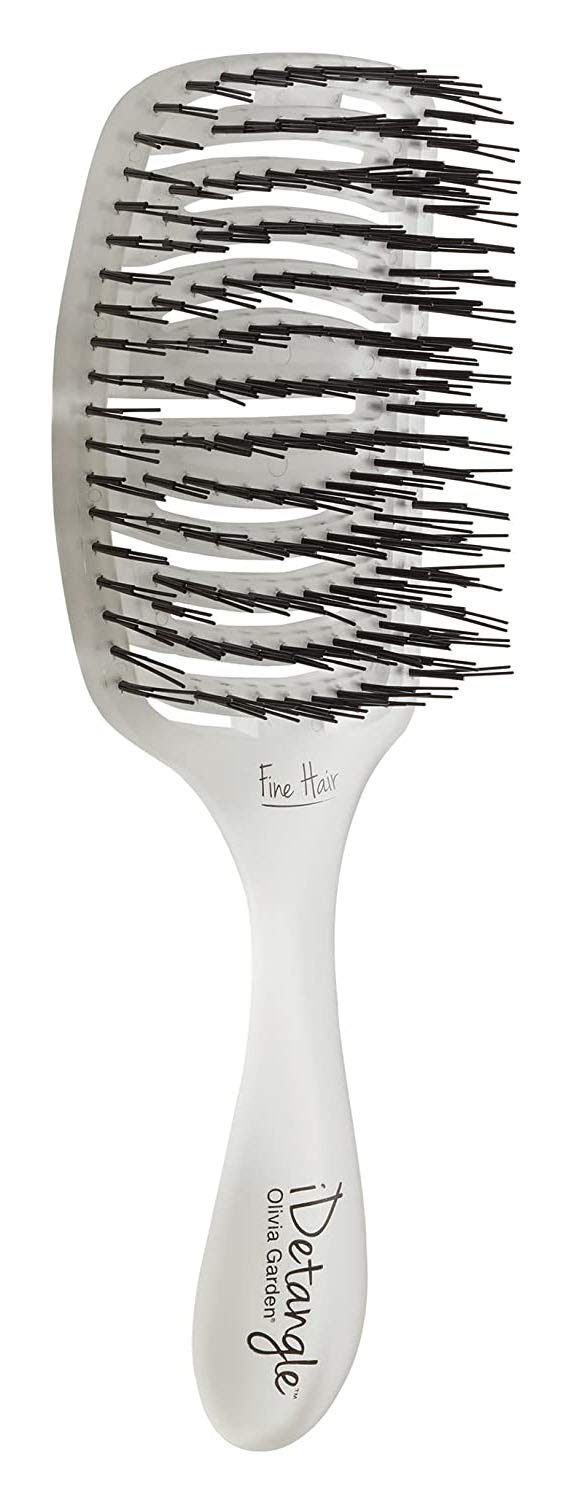 Olivia Garden iDetangle brush detangles wet hair with gentle efficiency for reduced breakage