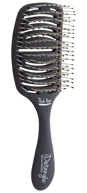 Olivia Garden iDetangle brush detangles wet or dry hair with flexible tension for gentle control