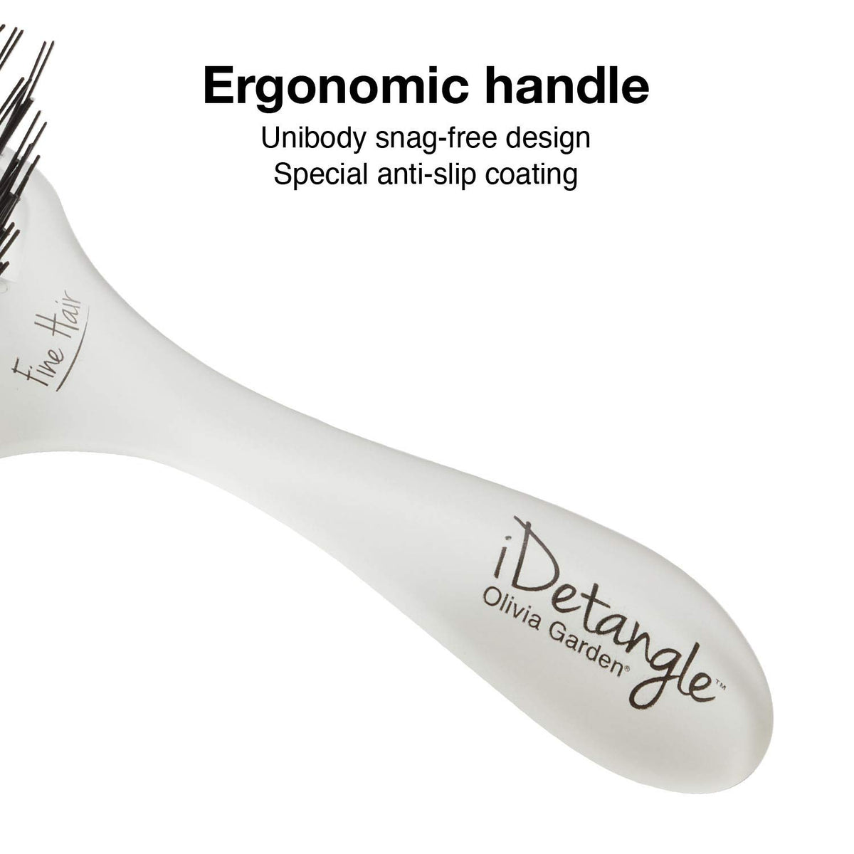 Olivia Garden iDetangle fine hair benefits—precise tension and effortless control