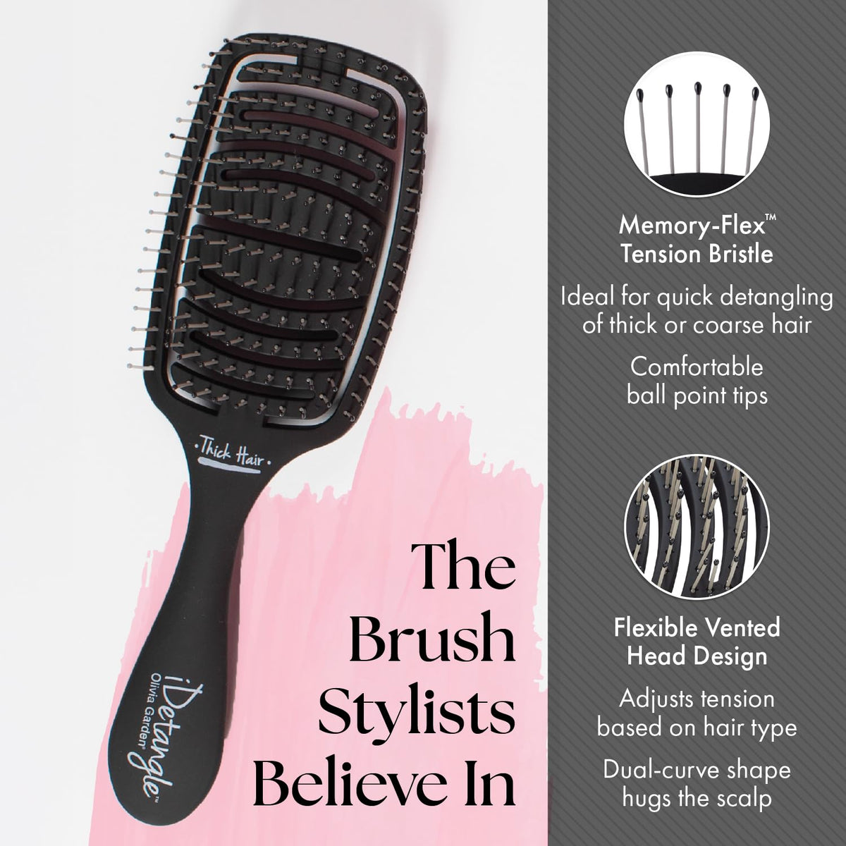 Tension adjustment by hair type allowing customization for fine to thick hair