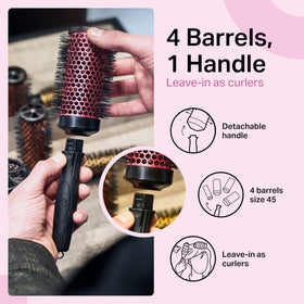 Olivia Garden MultiBrush quick-release handle for easy barrel changes