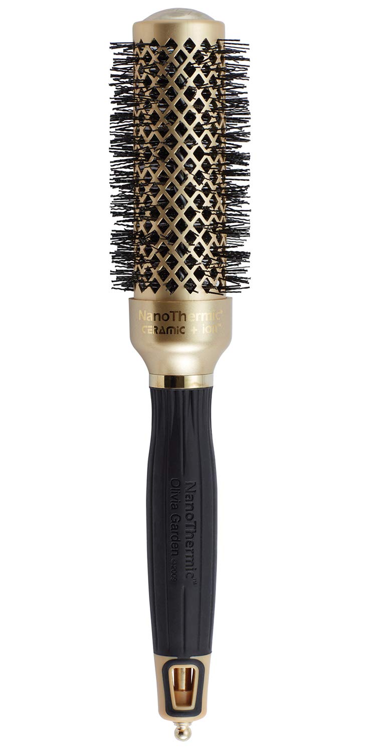 Olivia Garden NanoThermic ceramic barrel heats quickly for smooth, salon-inspired curls.