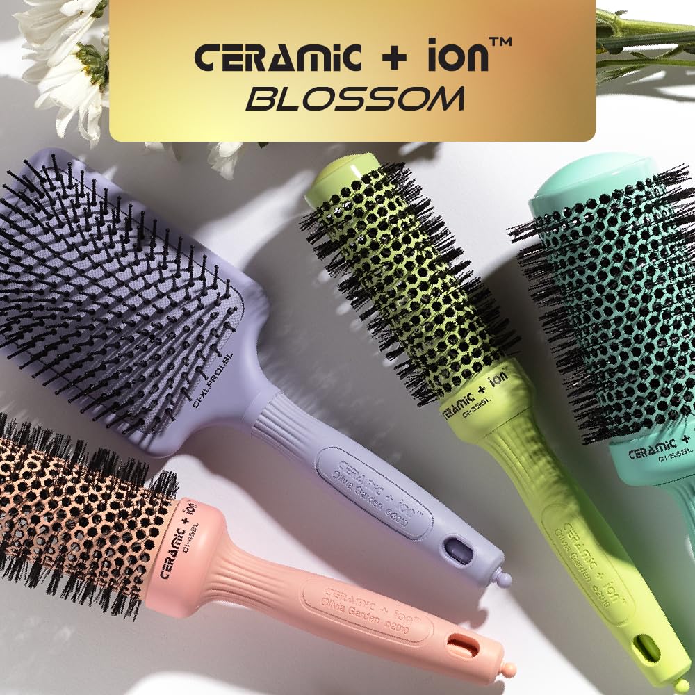 Olivia Garden turquoise finish adds salon-grade style to home blowouts.