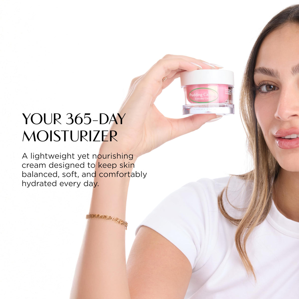 OLIVIAUMMA ceramide bottle demonstrates barrier-support formula in action.