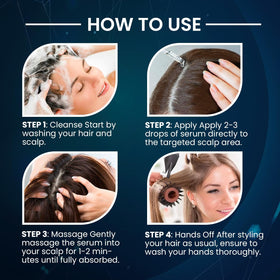 OLIVITA quick-absorb formula texture on scalp