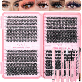 OLLAVO Lash Clusters Kit 640pcs for versatile DIY lash styles.
